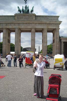 Tim foran Brandenburger Tor